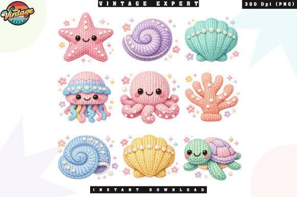 Download Jellyfish Octopus Sea Life Crochet Yarn - Sea life Collection