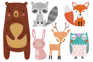Download Watercolor Woodland Animals Clipart - Watercolor woodland animals Collection
