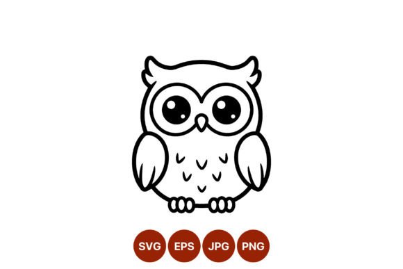 Download Cute Cartoon Owl Vector Art - Owl Collection