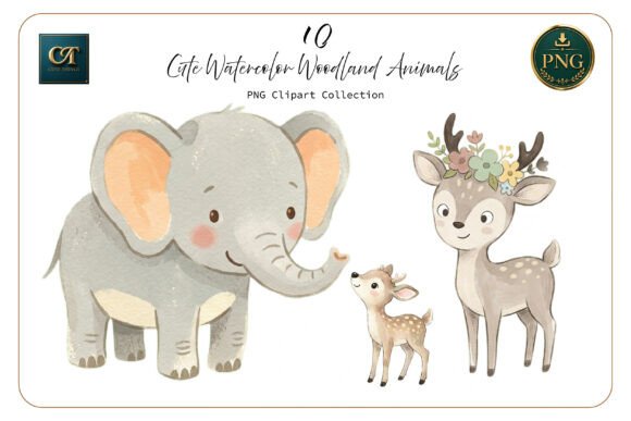 Download Cute Watercolor Woodland Animals - Watercolor woodland animals Collection