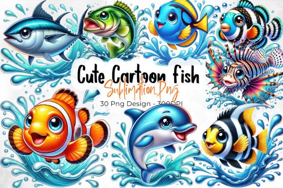Download Cute Sea Life Ocean Creatures PNG - Sea life Collection