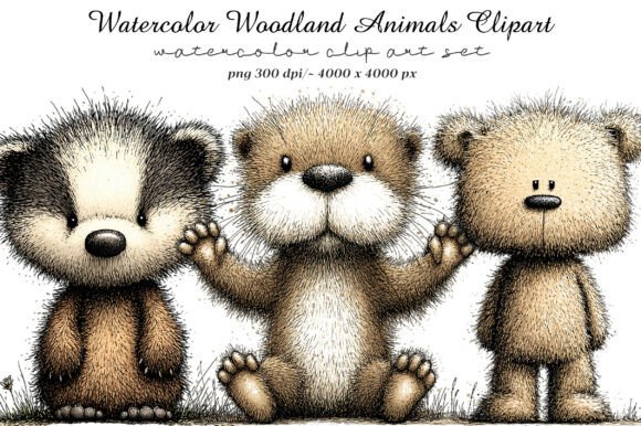 Download Watercolor Woodland Animals Clipart - Watercolor woodland animals Collection