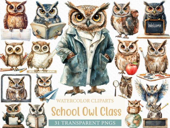 Download School Clipart School Owl Classroom - Owl Collection